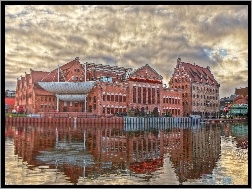 Rzeka, Budynki, Gdańsk, Zabytki